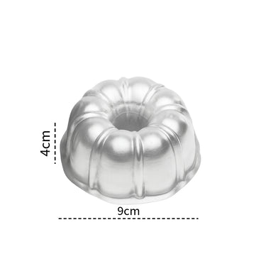 Mini Bundt Cake Pans – 9x4cm Aluminum Molds by Caparroz | Set of 6